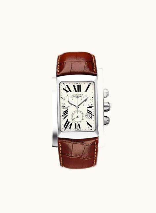 Longines DolceVita XL Chronograph Stainless Steel Roman