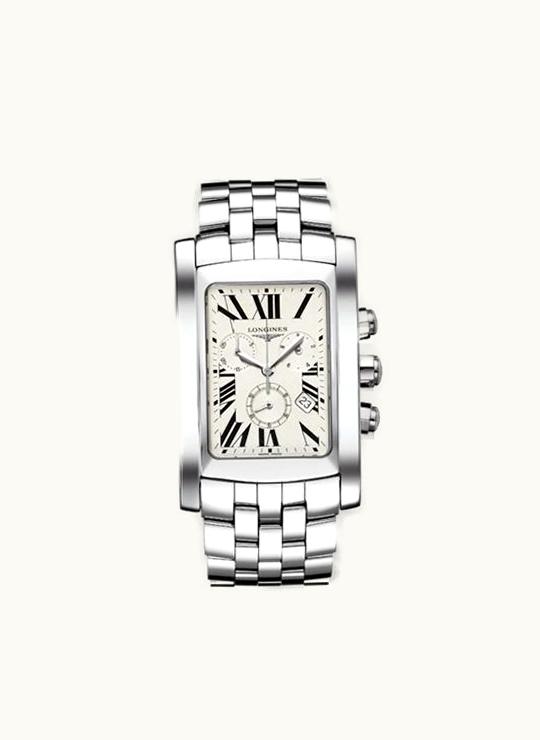 Longines DolceVita XL Chronograph Stainless Steel Roman