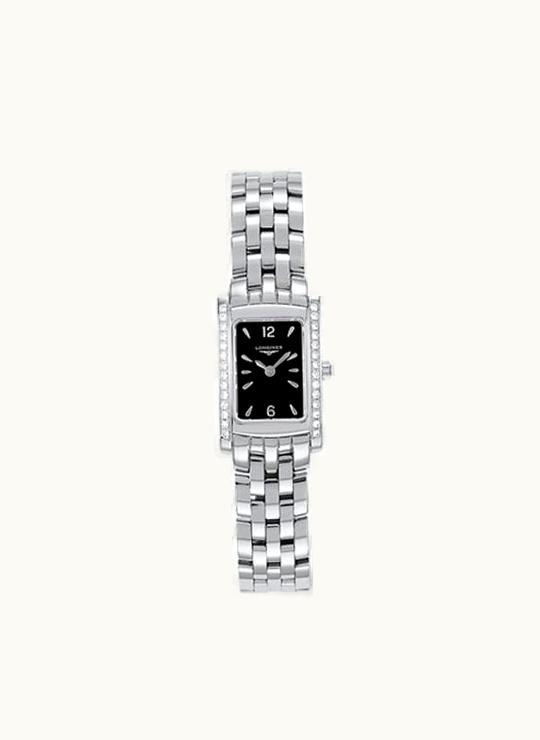 Longines DolceVita 16 Quartz Stainless Steel Diamond Black