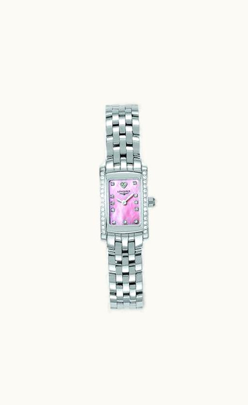 Longines DolceVita 16 Quartz Stainless Steel Diamond Pink