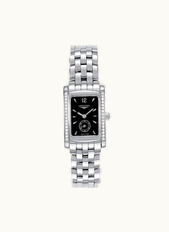 Longines DolceVita 20 Quartz Stainless Steel Diamond Black