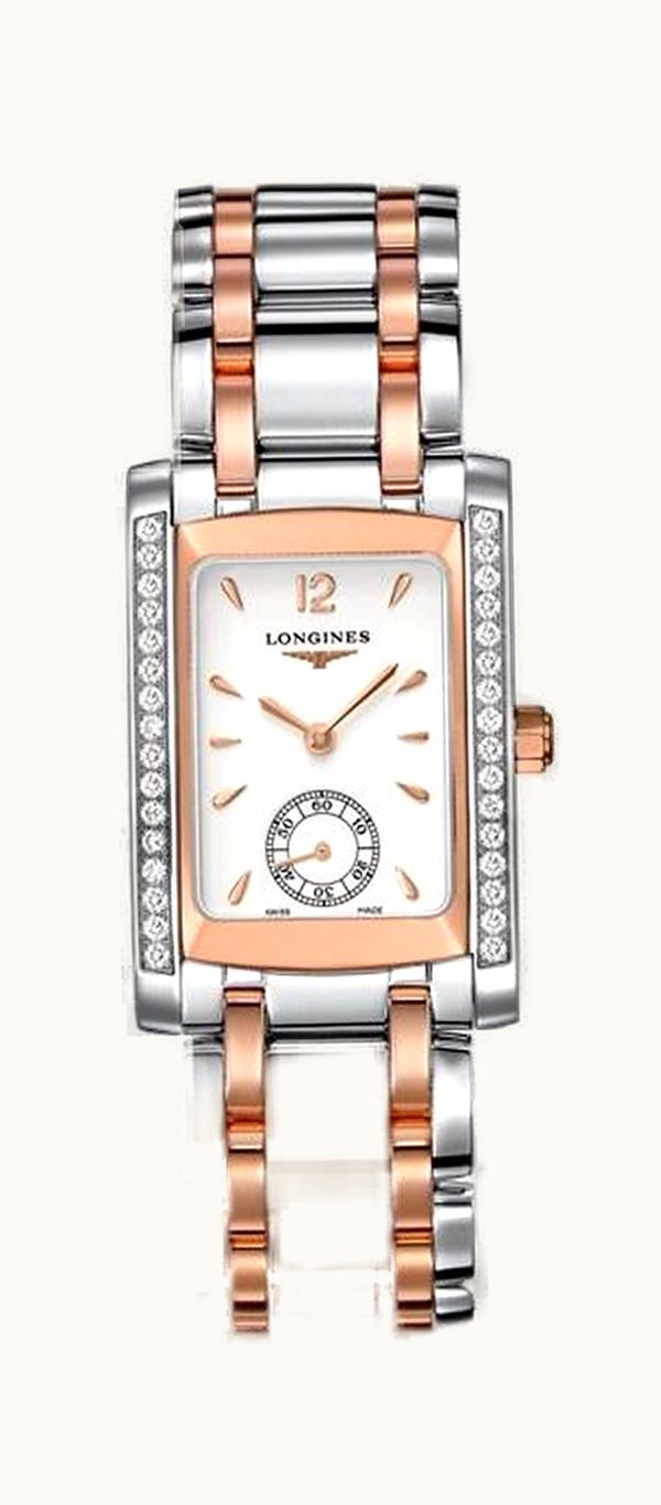 Longines DolceVita 22 Quartz Two Tone Pink Diamond