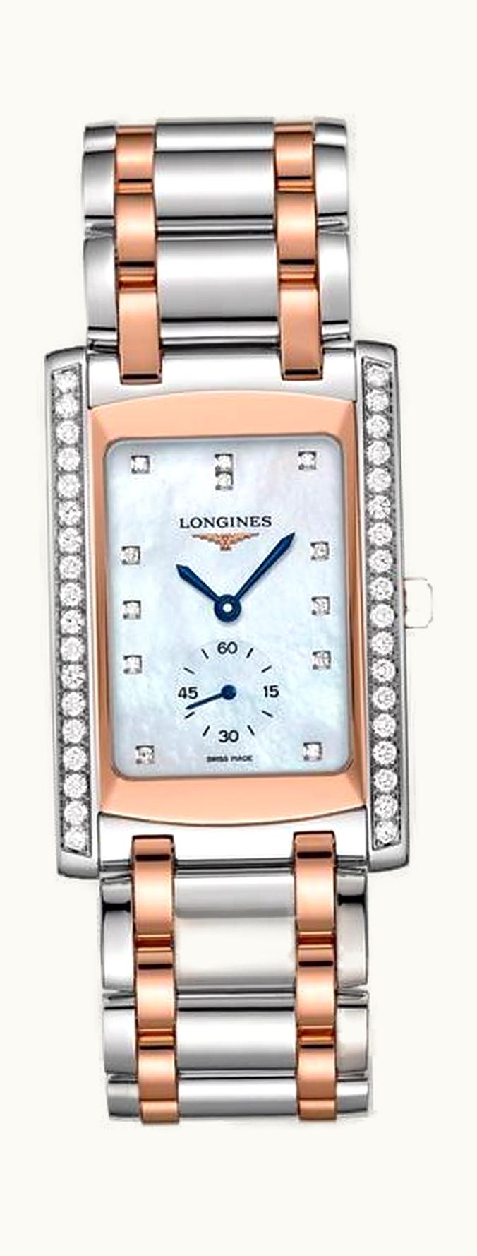 Longines DolceVita 22 Quartz Two Tone Pink Diamond