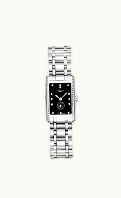 Longines DolceVita 20.5 Quartz Stainless Steel / Diamond / Black / Bracelet