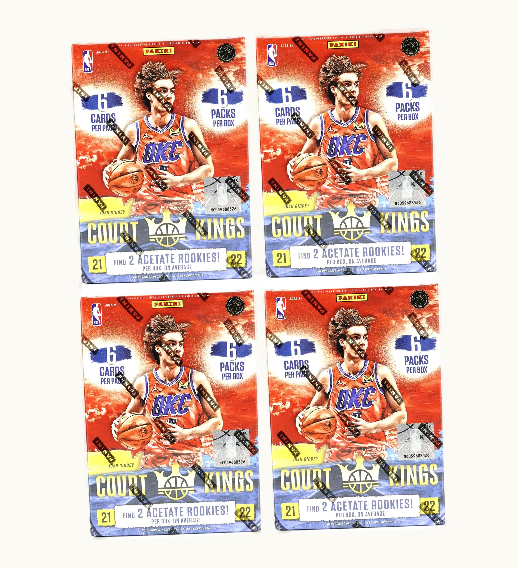 Panini 2021 22 Panini Court Kings Basketball International Blaster Box 4x Lot
