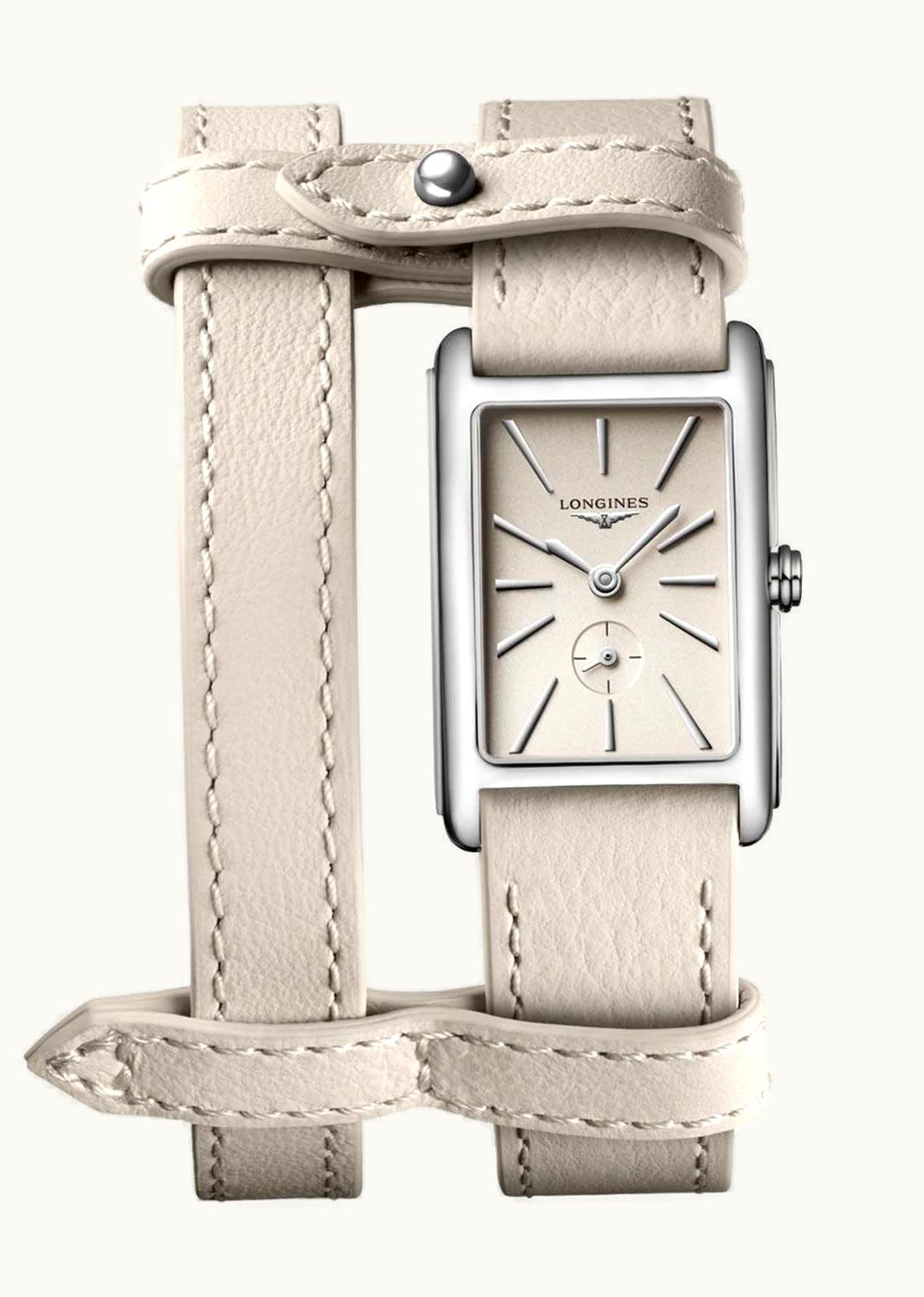 Longines DolceVita 20.8 Quartz Stainless Steel / Beige / Yvy Leather