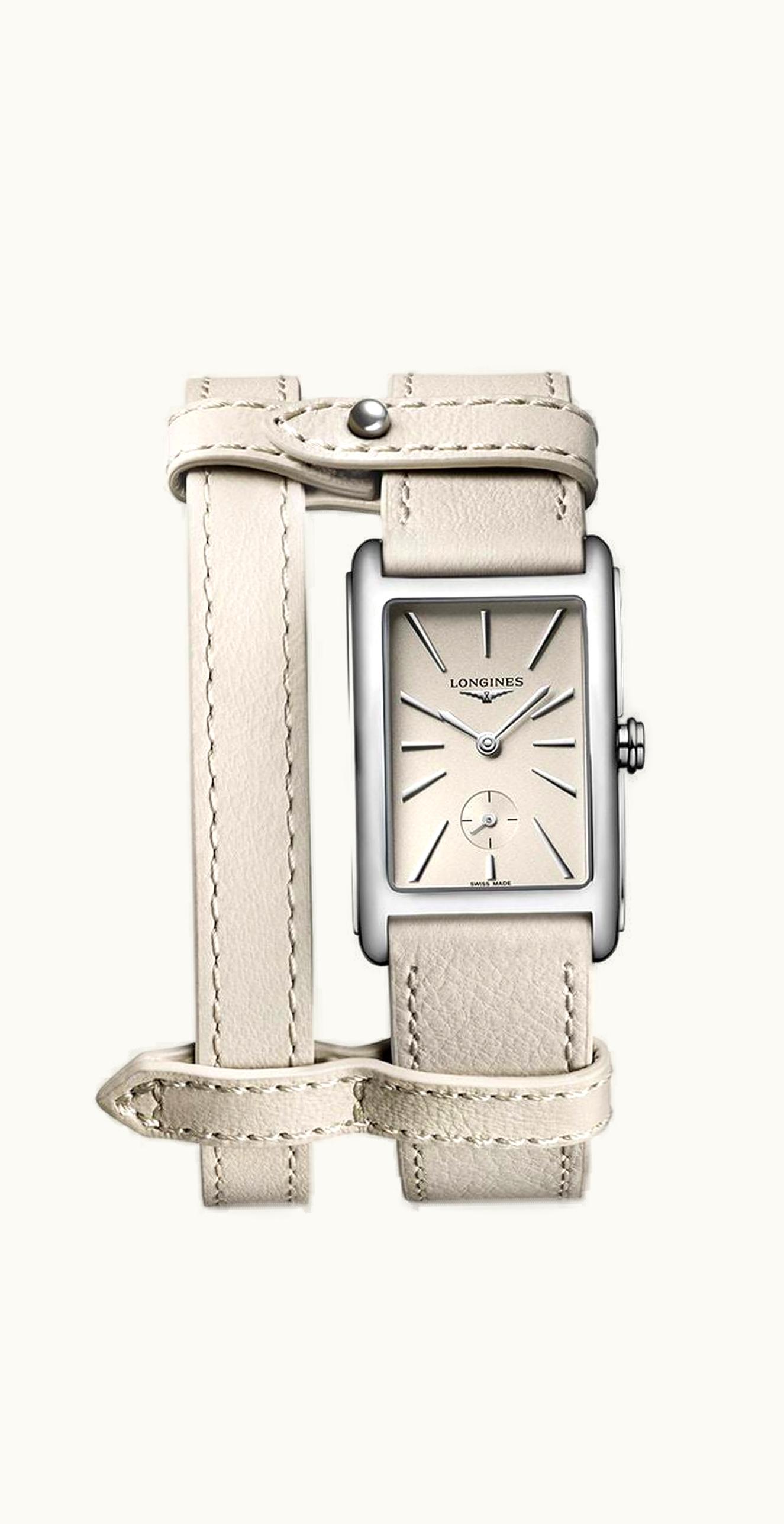 Longines DolceVita 23 Quartz Stainless Steel / Beige / Yvy Leather