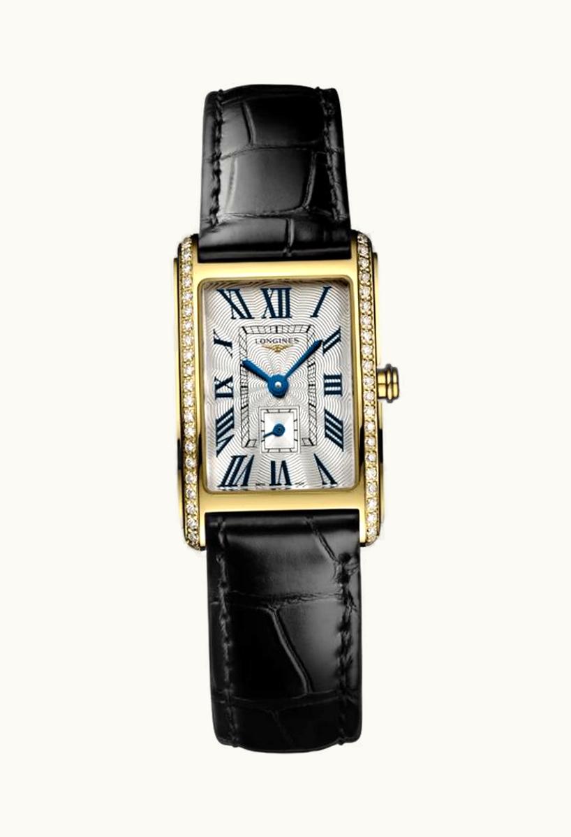 Longines DolceVita 20.5 Quartz Yellow Gold - Diamond / Silver - Roman