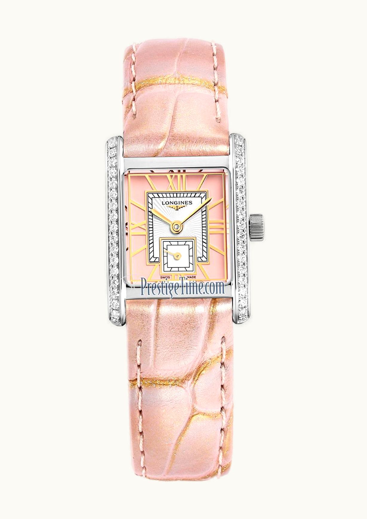 Longines Mini Dolce Vita 21.5 Quartz Stainless Steel - Diamond / Pink