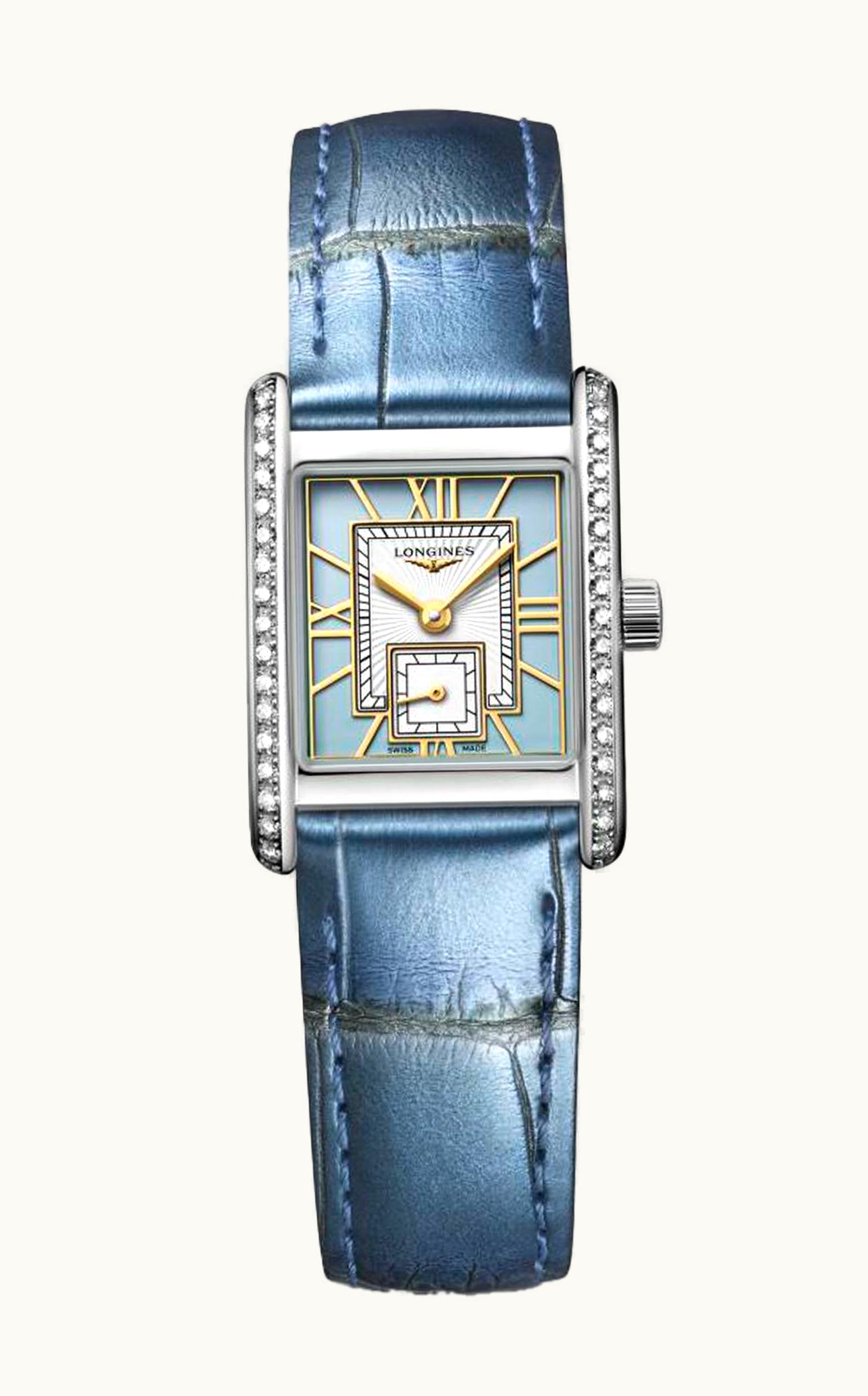 Longines Mini Dolce Vita 21.5 Quartz Stainless Steel - Diamond / Blue