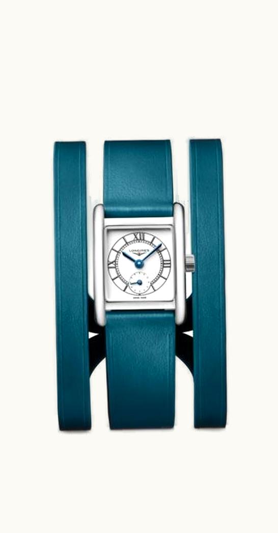 Longines Mini Dolce Vita 21.5 Quartz Stainless Steel / Silver / Triple Cuff Blue