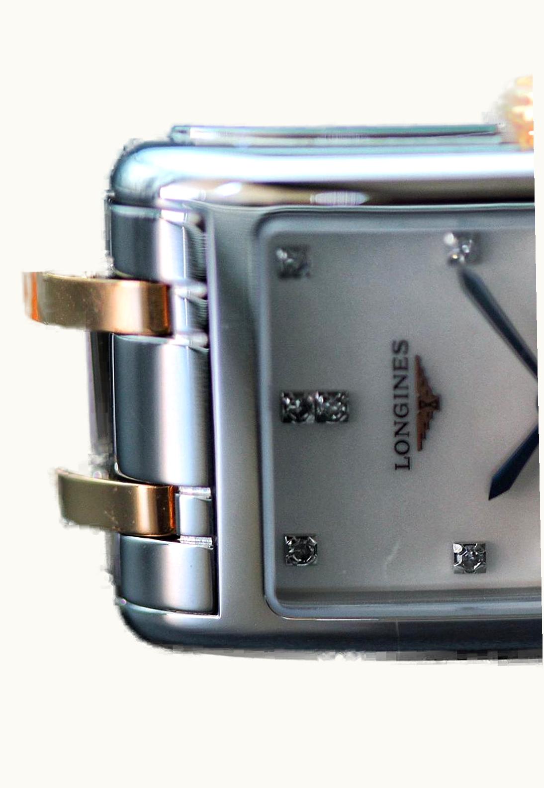 Longines DolceVita 23 Quartz Stainless Steel - Pink Gold Gold / MOP - Diamond / Bracelet