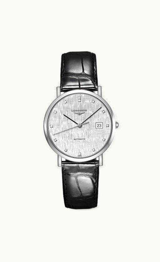 Longines Elegant Collection Automatic 37 Stainless Steel / Silver / Strap