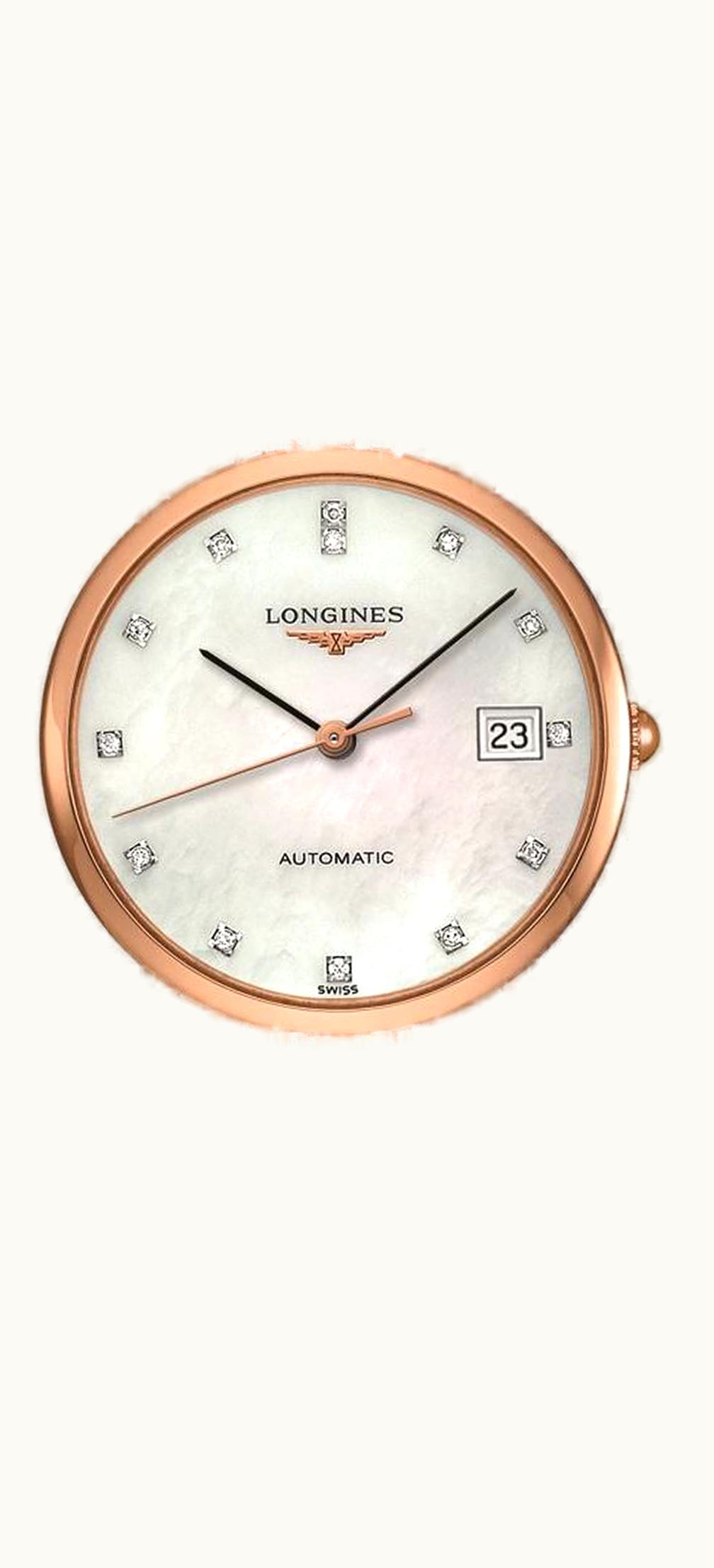 Longines Elegant Collection 34.5 Automatic Stainless Steel / Red Gold / MOP