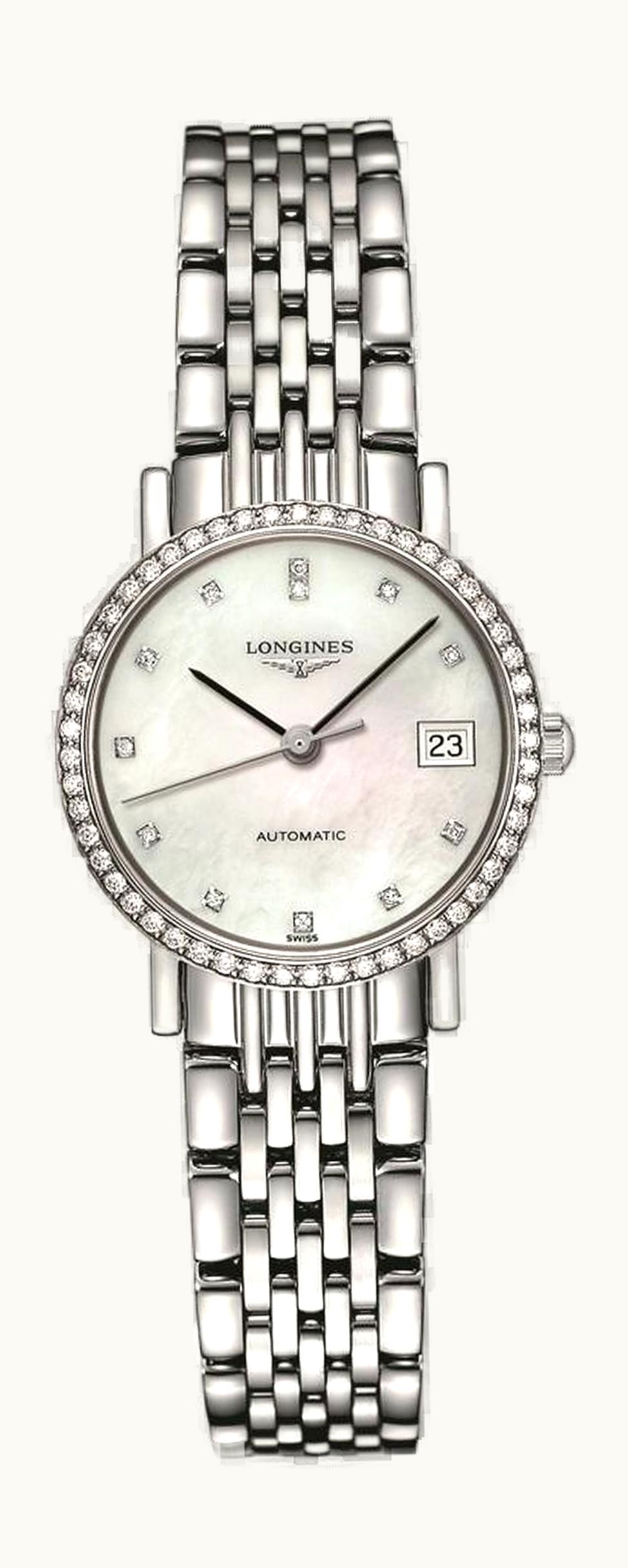 Longines Elegant Collection 25.5 Automatic Stainless Steel / Diamond / MOP / Bracelet