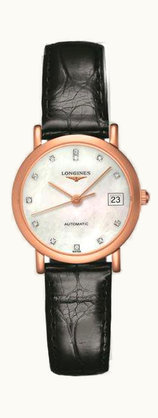 Longines Elegant Collection Automatic  27.2 Pink Gold / MOP