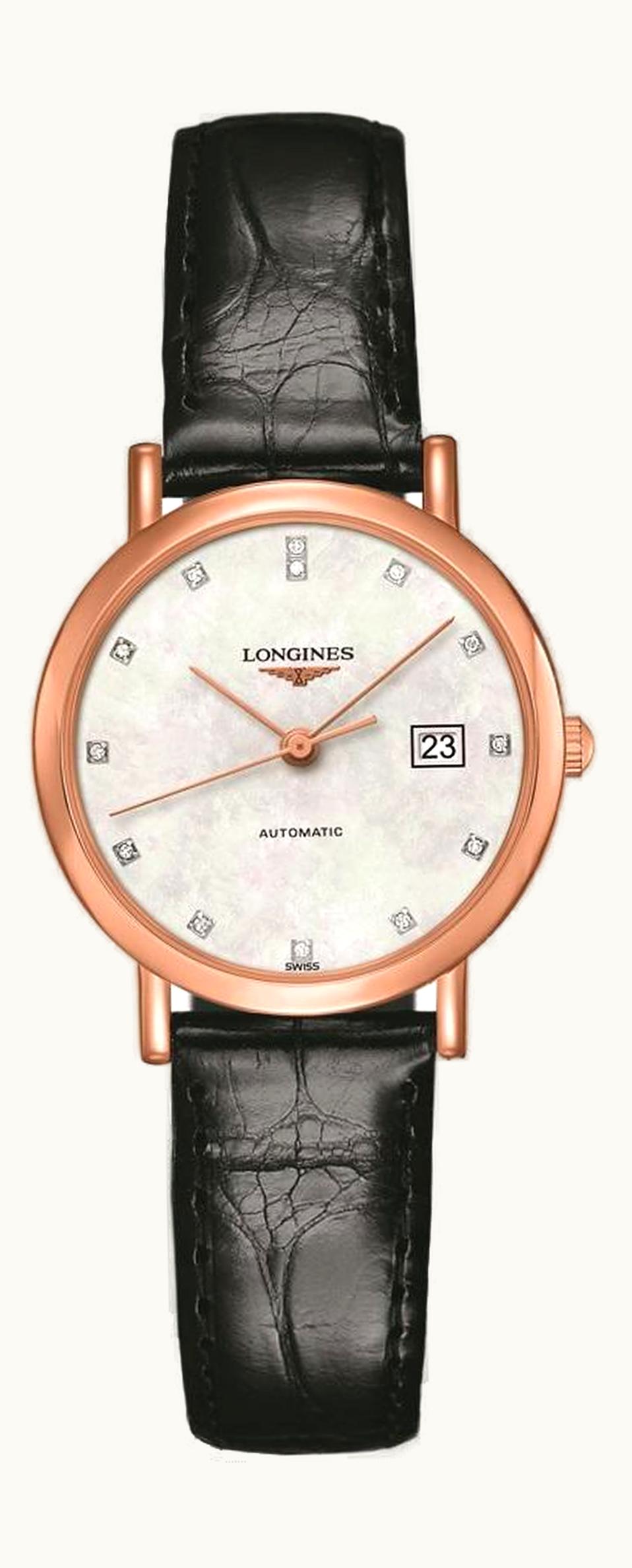 Longines Elegant Collection Automatic 29 Pink Gold / MOP