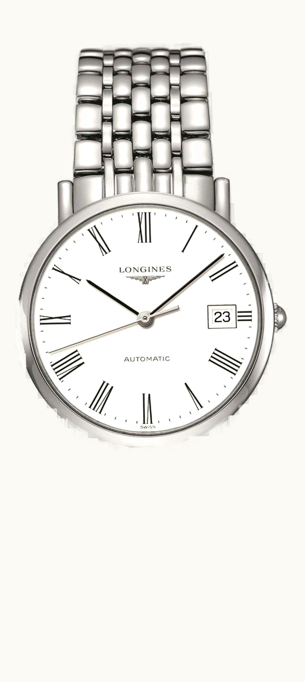 Longines Elegant Collection 34.5 Automatic Stainless Steel / White / Bracelet