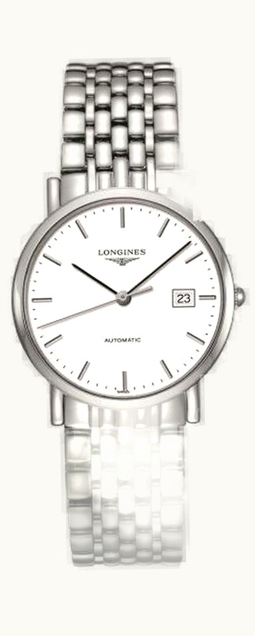 Longines Elegant Collection 34.5 Automatic Stainless Steel / White / Bracelet