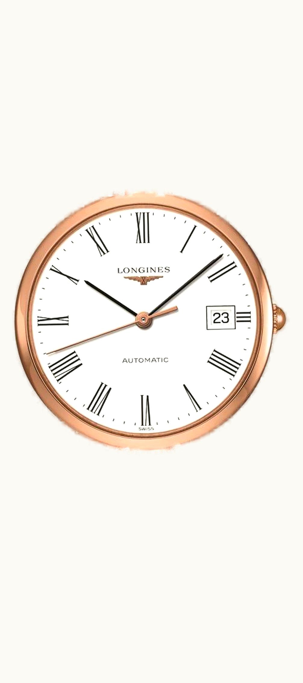 Longines Elegant Collection 34.5 Automatic Stainless Steel / Red Gold / White