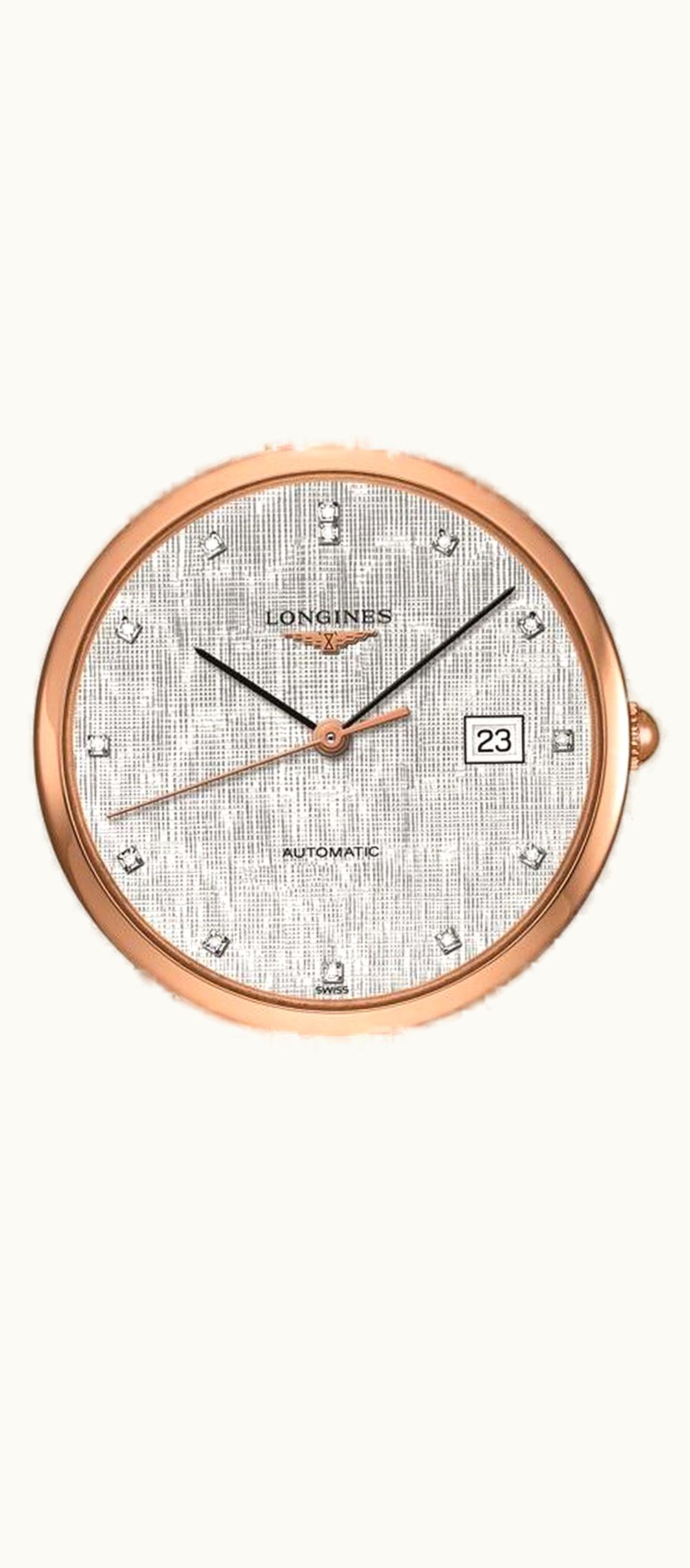 Longines Elegant Collection 34.5 Automatic Stainless Steel / Red Gold / Silver