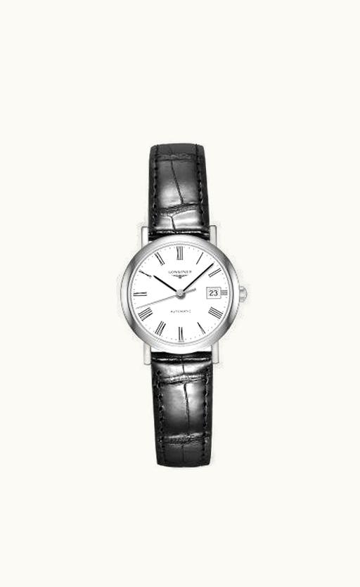 Longines Elegant Collection 25.5 Automatic Stainless Steel / White / Strap
