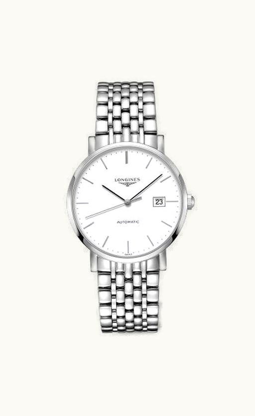 Longines Elegant Collection Automatic 39 Stainless Steel / White / Bracelet