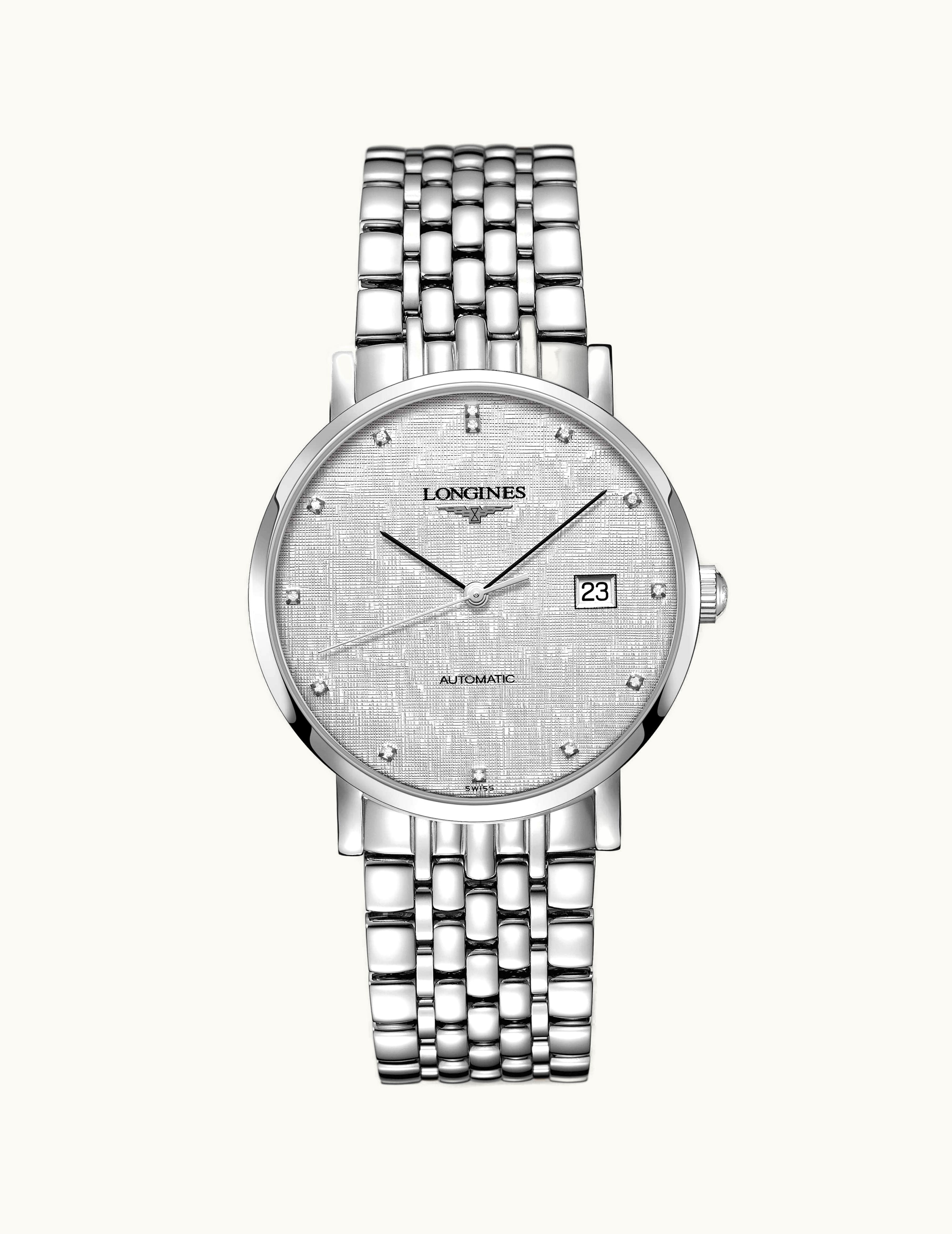 Longines Elegant Collection Automatic 39 Stainless Steel / Silver/ Bracelet