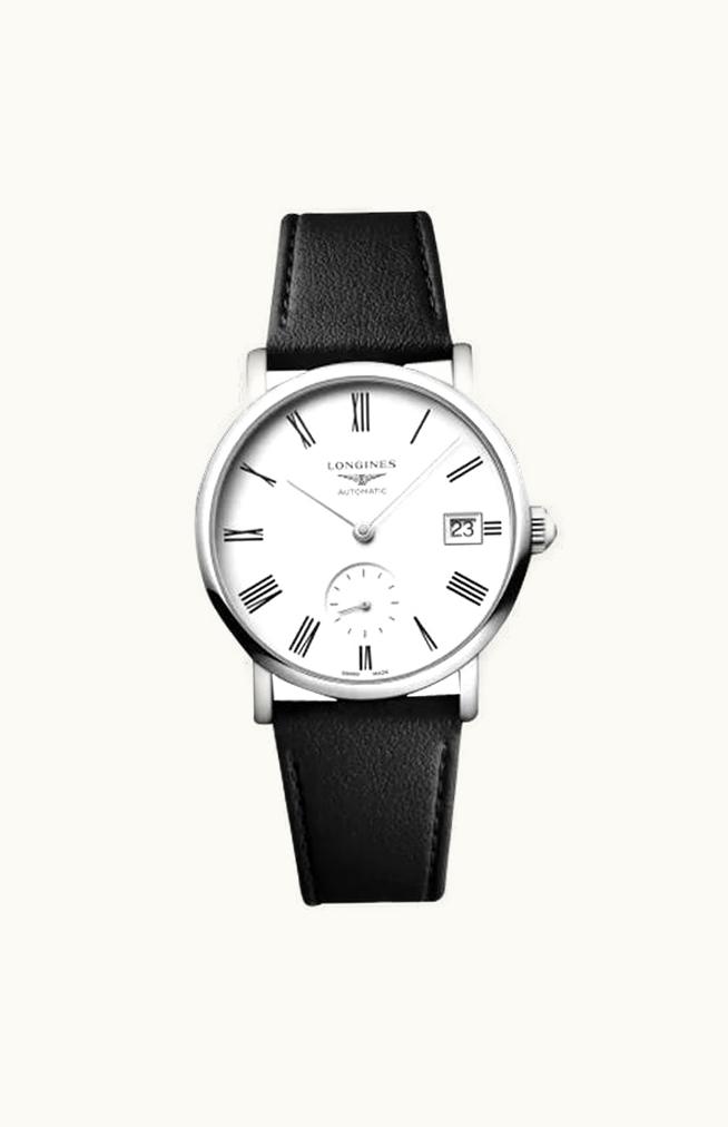 Longines Elegant Collection Small Second 34.5 Stainless Steel / White - Roman