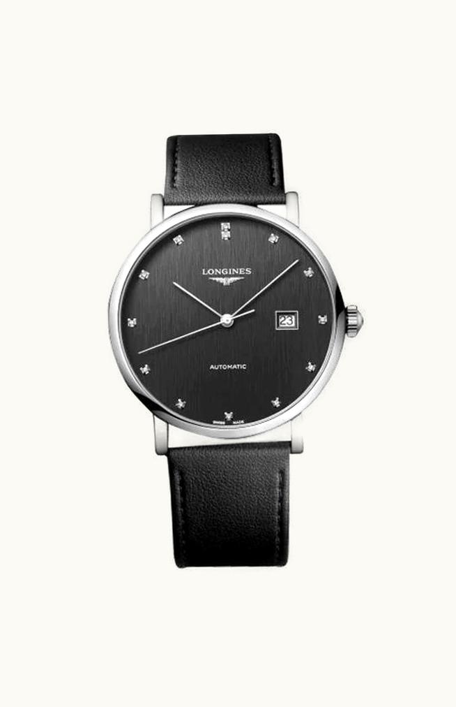Longines Elegant Collection Automatic 41 Stainless Steel / Anthracite - Diamond