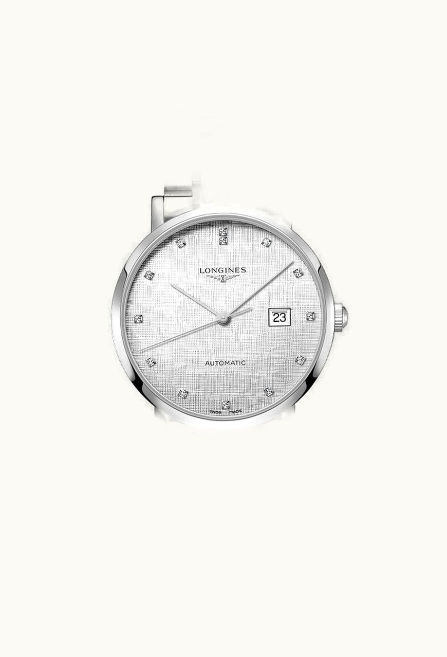 Longines Elegant Collection Automatic 41 Stainless Steel / Silver - Linen / Bracelet