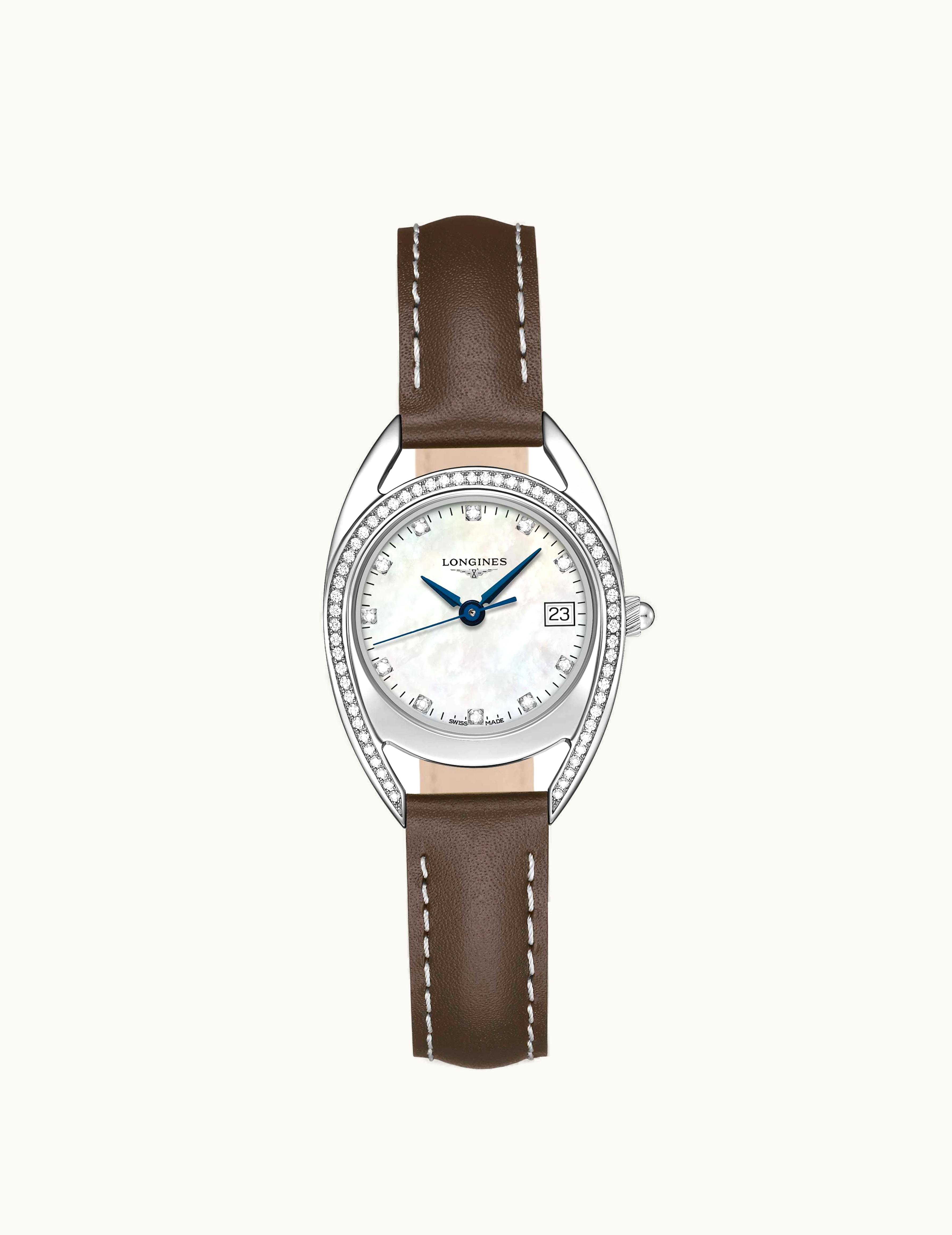 Longines Equestrian Horseshoe 26 Diamond / MOP
