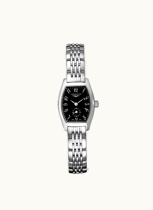Longines Evidenza 19.6 Stainless Steel Black Bracelet