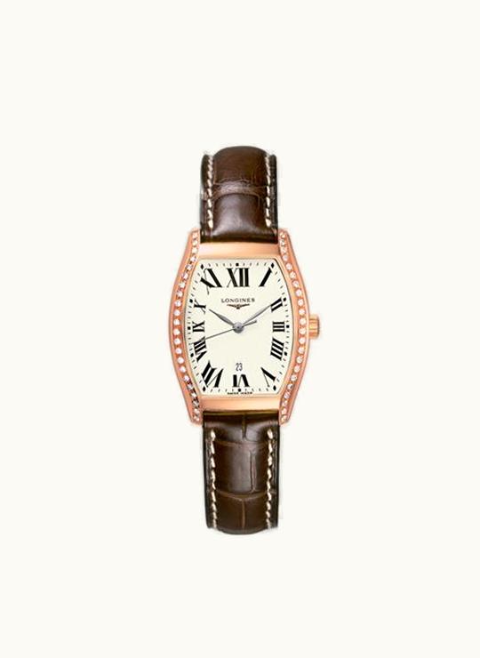 Longines Evidenza 26 Quartz Pink Gold Diamonds