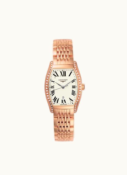 Longines Evidenza 26 Quartz Pink Gold Diamonds