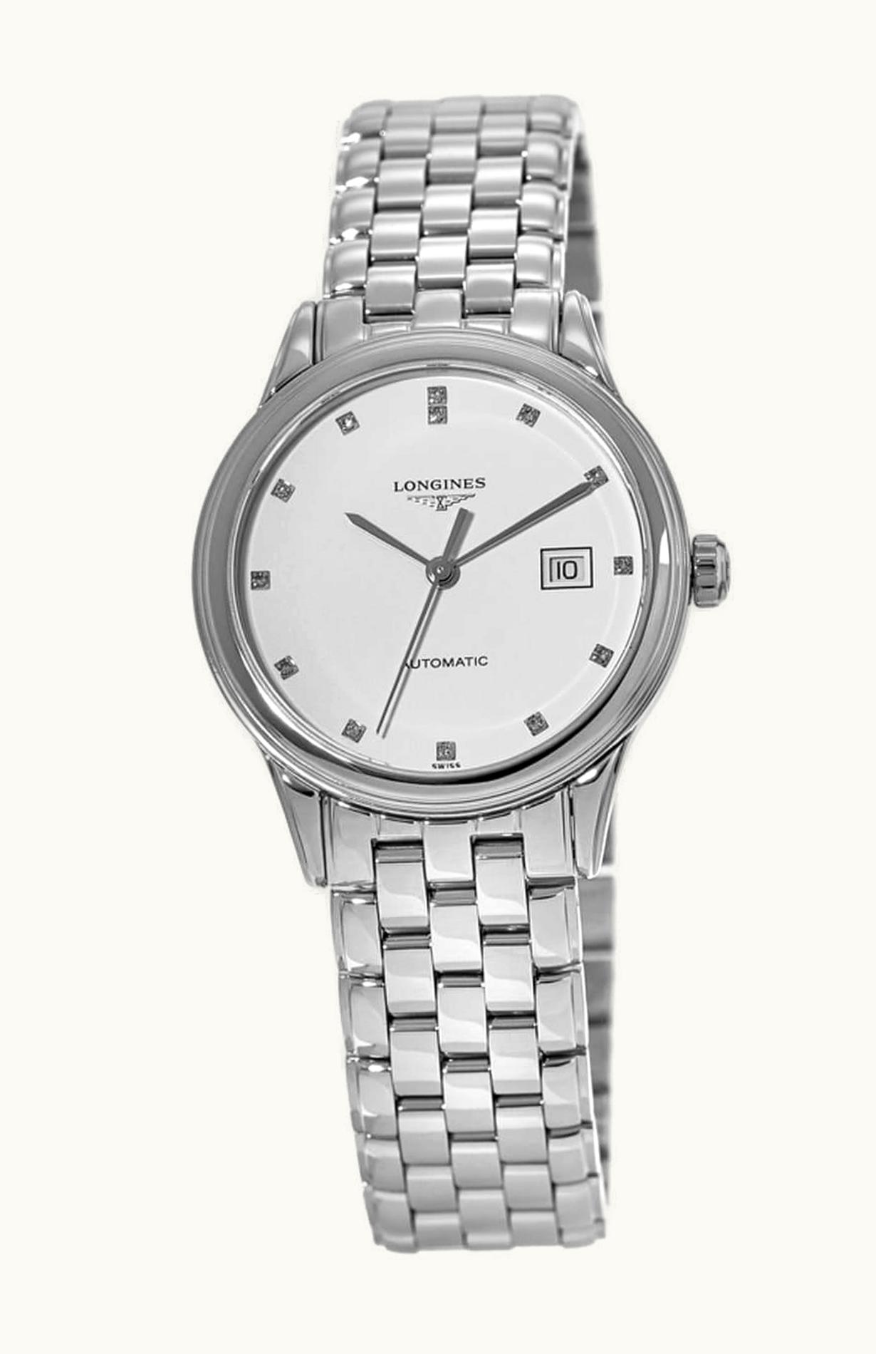 Longines Flagship 30 Stainless Steel / White - Diamond / Bracelet