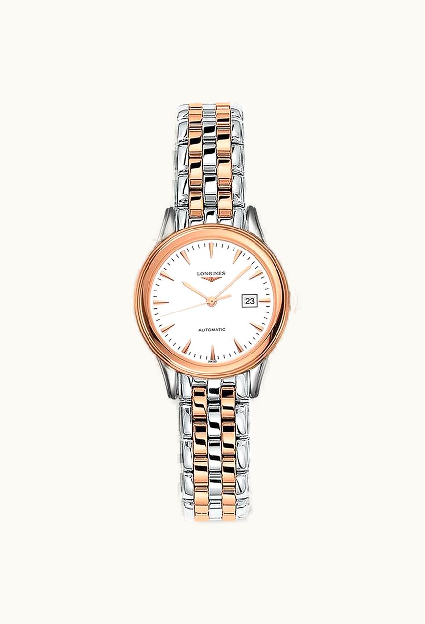Longines Flagship 30 Stainless Steel - Pink Gold / White / Bracelet