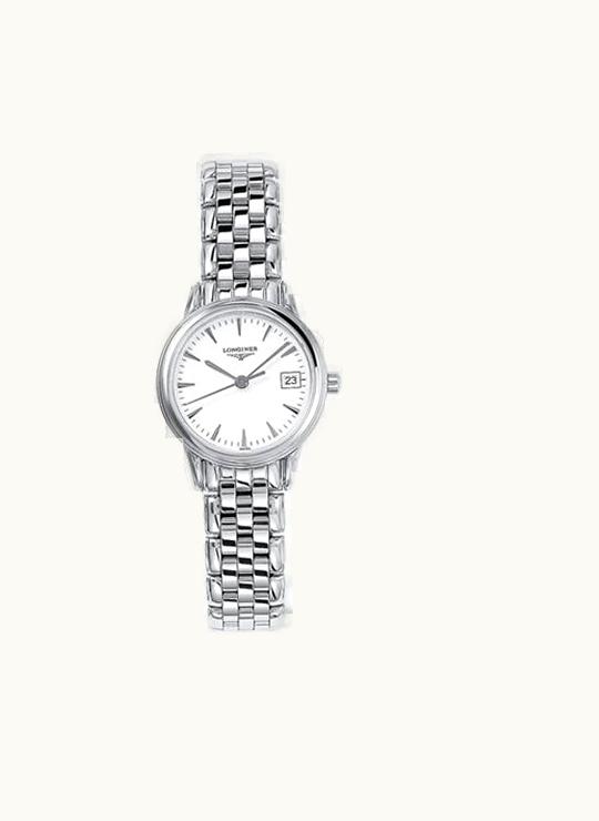 Longines Flagship 25 Quartz Stainless Steel White