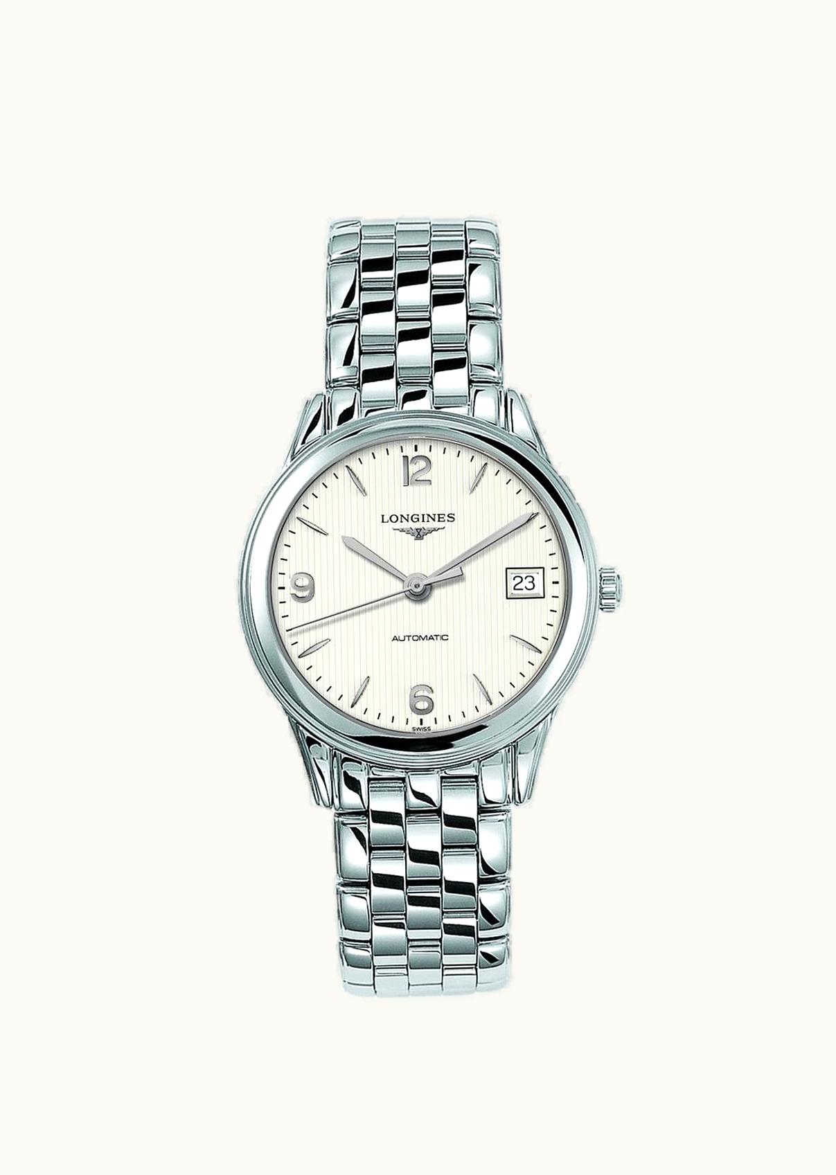 Longines Flagship 35.6 Automatic Stainless Steel Cream