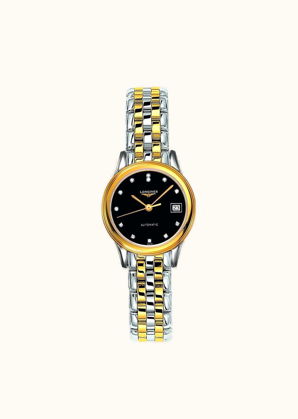 Longines Flagship 26 Automatic Two Tone Black Diamond
