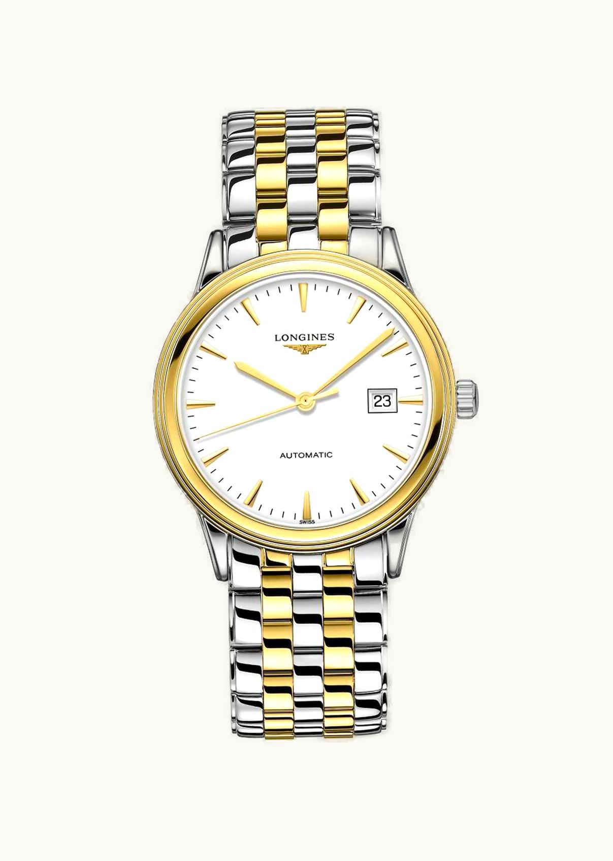Longines Flagship 40 Stainless Steel - Yellow Gold / White / Bracelet