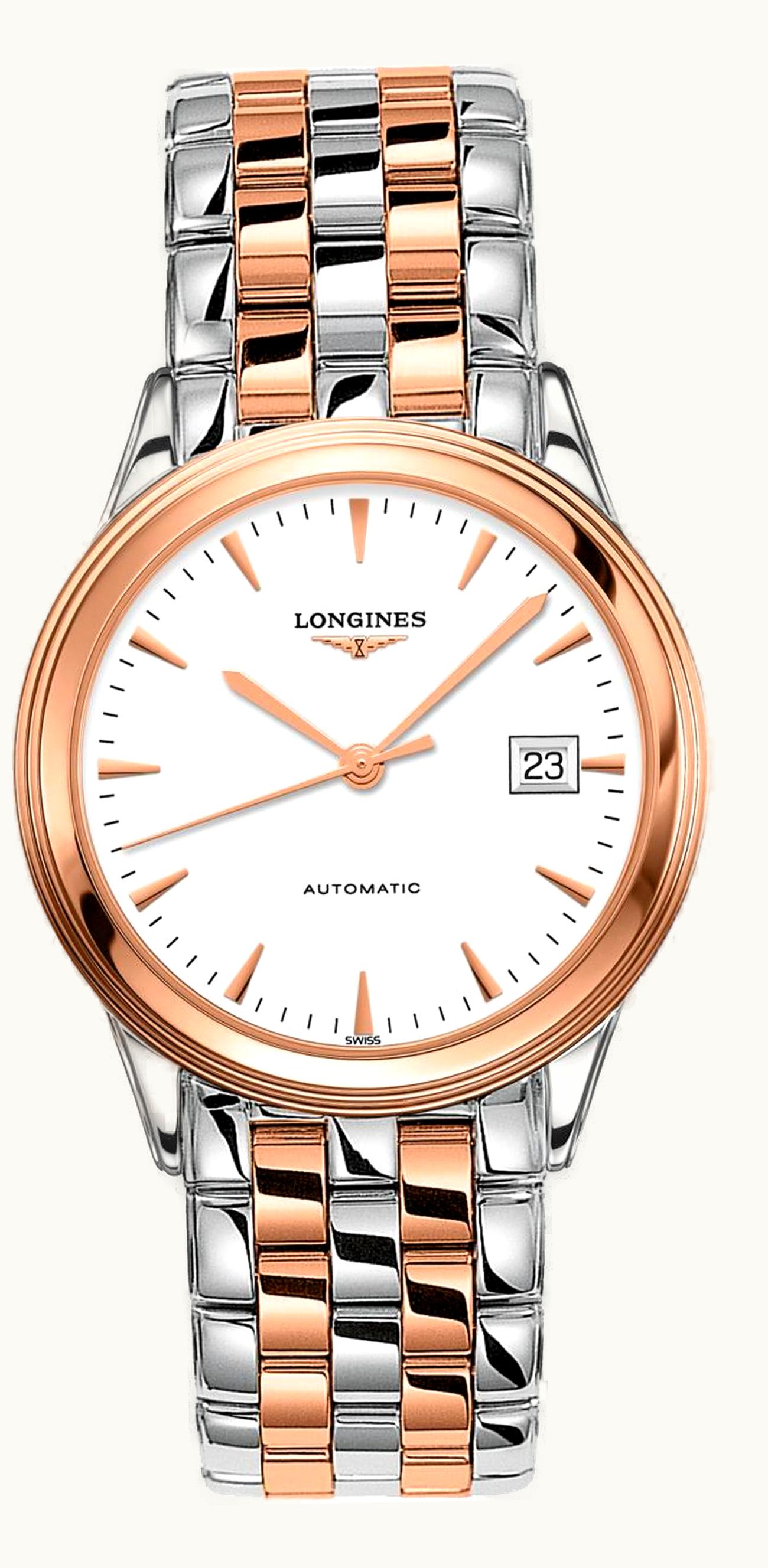 Longines Flagship 40 Stainless Steel - Pink Gold / White / Bracelet