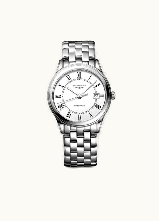 Longines Flagship 38.5 Automatic Stainless Steel / White - Roman / Bracelet