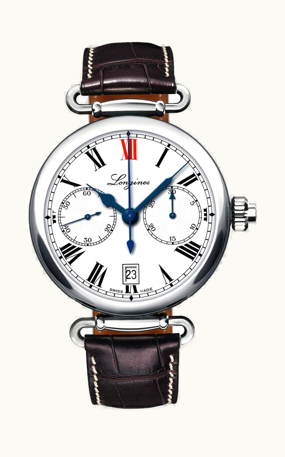 Longines Mono Pusher Chronograph 180th Anniversary Watch Roman