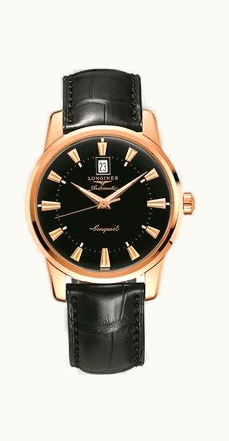 Longines Conquest Heritage 40mm Pink Gold Black