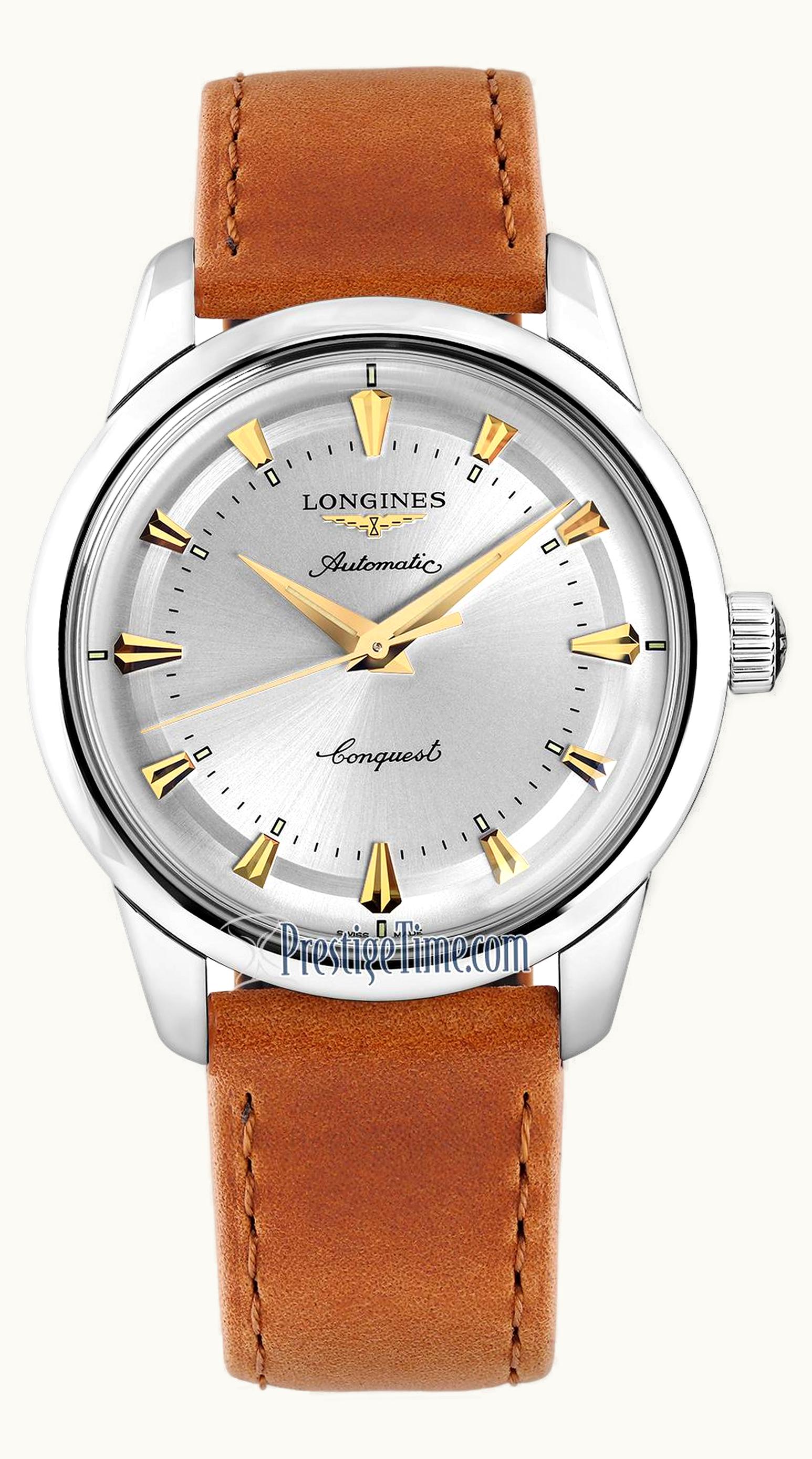 Longines Conquest Heritage 40 Stainless Steel / Silver