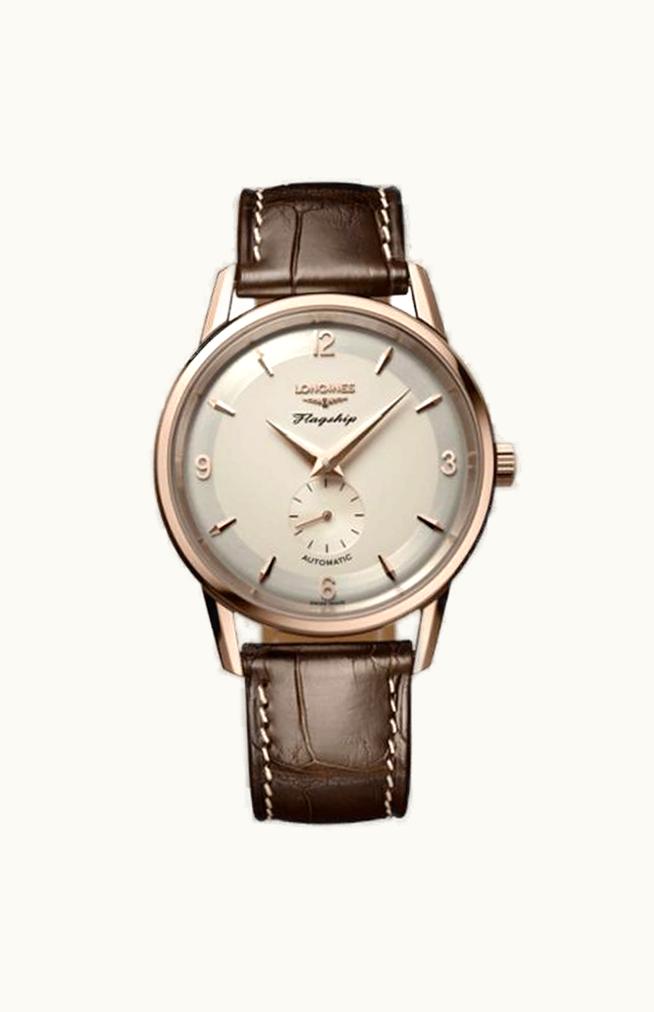 Longines Conquest Heritage Power Reserve 38 Pink Gold / Silver