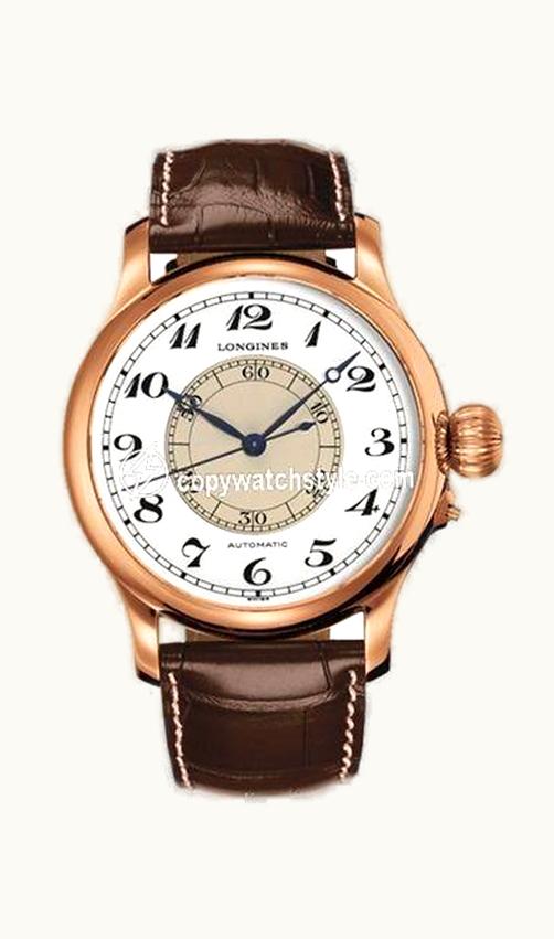 Longines Weems Second-Setting Watch Pink Gold Arabic
