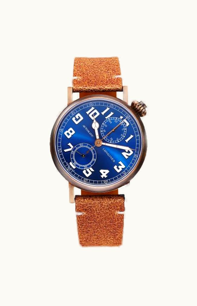 Longines Avigation Watch Type A-7 1935 41 Bronze / Blue / The Hour Glass