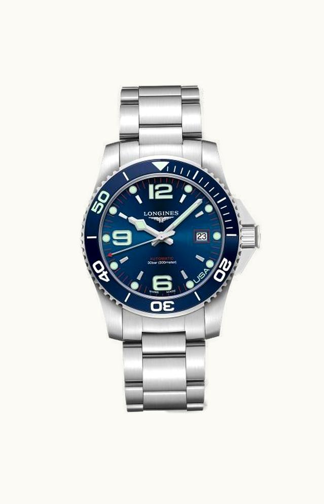 Longines HydroConquest 41 Automatic Stainless Steel / Blue / Bracelet / USA